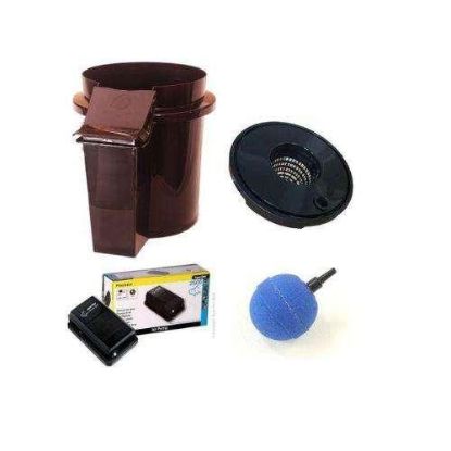 Picture of Hydrobucket Kit with Mesh Pot Lid | Air Pump | DWC System