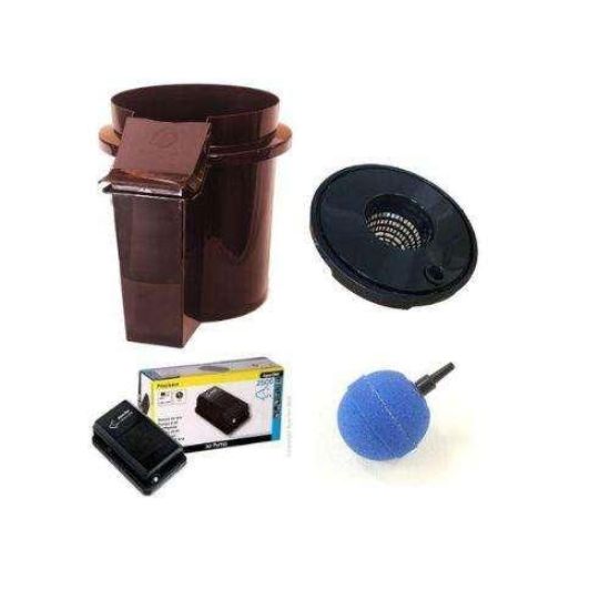 Picture of Hydrobucket Kit with Mesh Pot Lid | Air Pump | DWC System