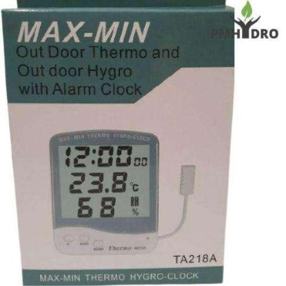Picture of Hydroponic Digital Thermometer Hygrometer with Large LCD Display