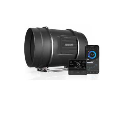 Picture of AC Infinity Cloudline PRO T8 – 200mm Quiet Inline Duct Fan with Controller 69 Pro