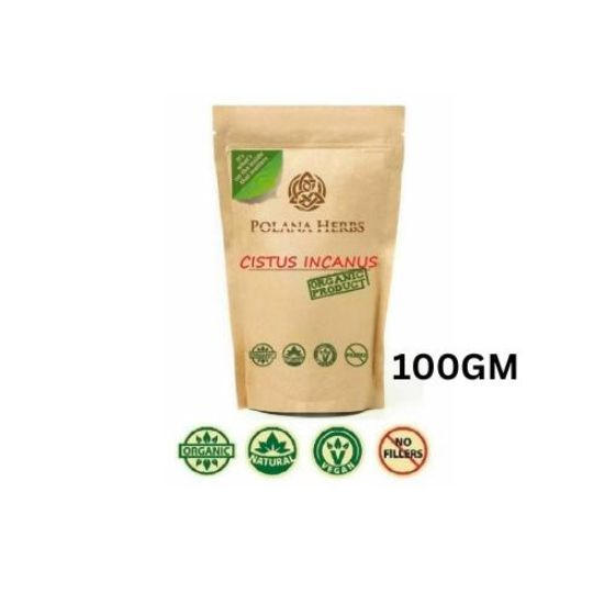 Picture of ORGANIC CISTUS INCANUS Bio Herbal Tea, Detox, Cleanse, Antioxidants,Tick Repellent 100G