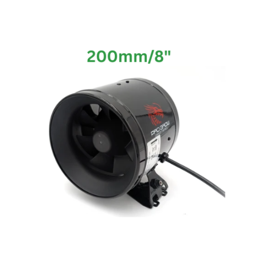 Pro Grow Dragon Series Aeroblast 200mm 8 inch EC inline fan